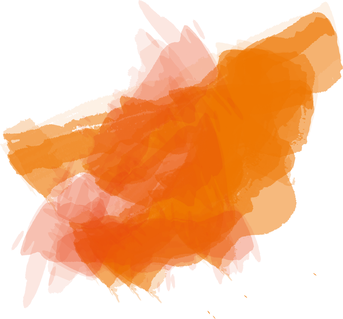 Orange watercolor