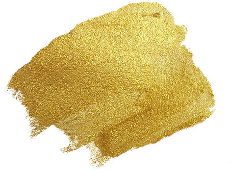 Gold Metallic Brushstroke